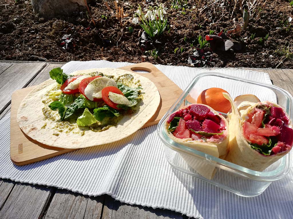Selbstgemachte Wraps